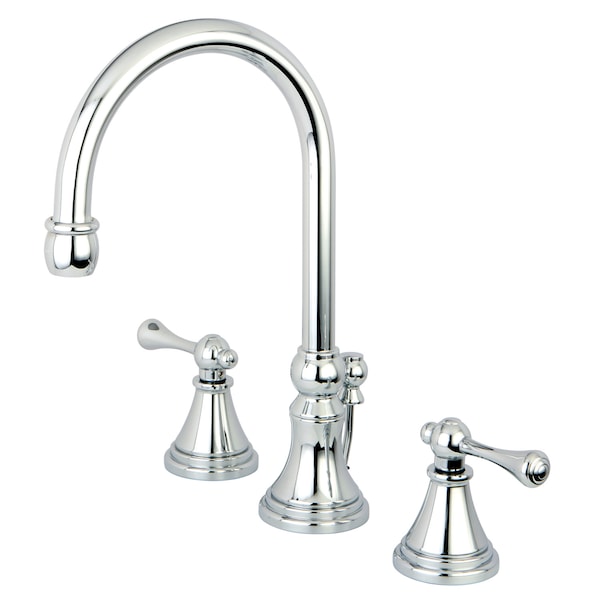 8" Widespread Bathroom Faucet, Chrome